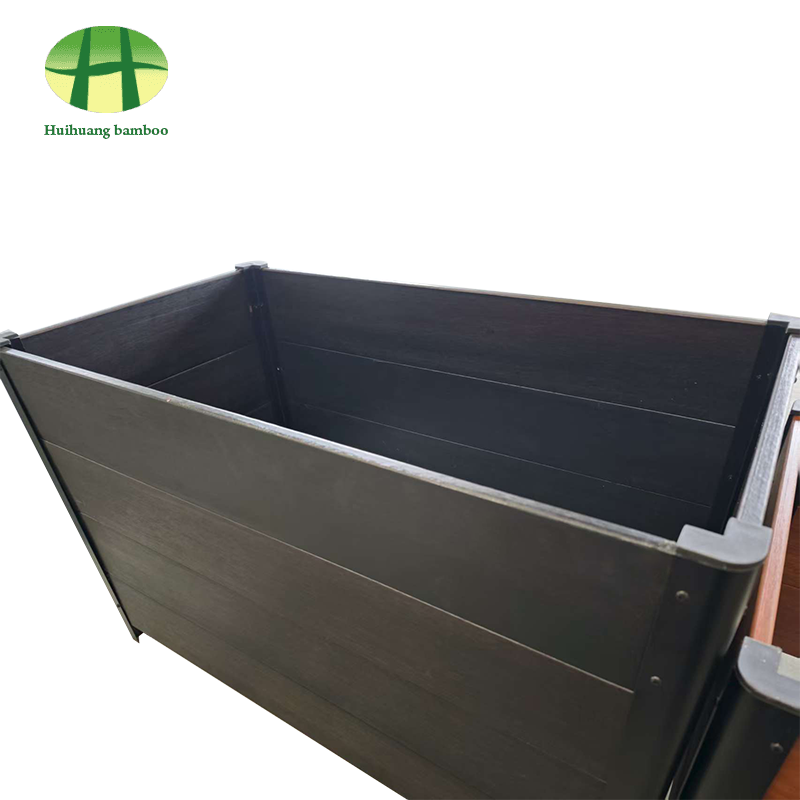 Buitenweerbestendigheid bamboe plantenbak composiet houten plantenbak Buitenweerbestendigheid bamboe plantenbak composiet houten plantenbak