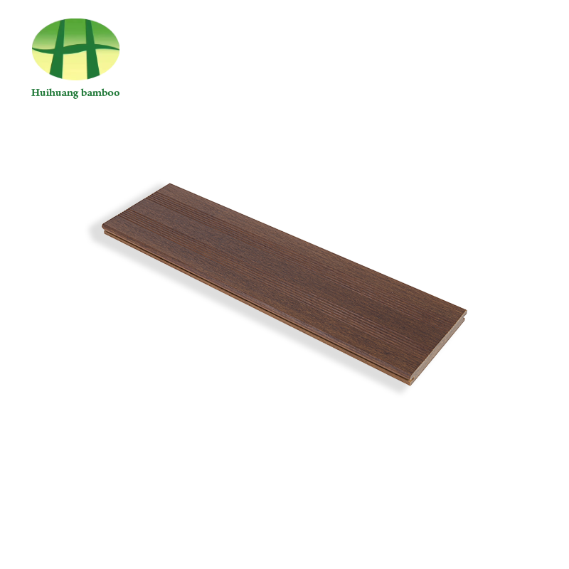 Koffiekleurige bamboevloer