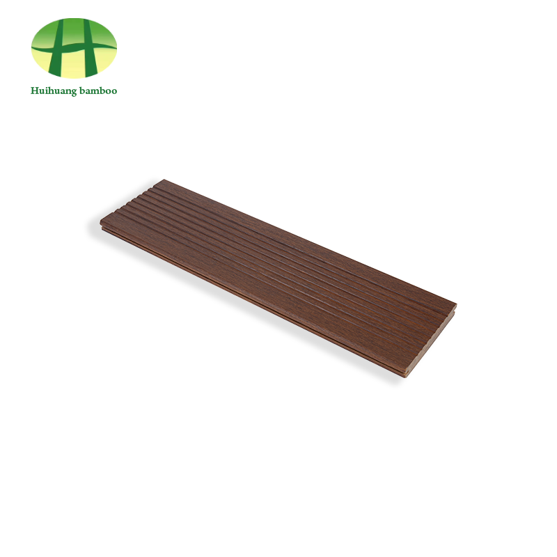 Koffiekleurige bamboevloer