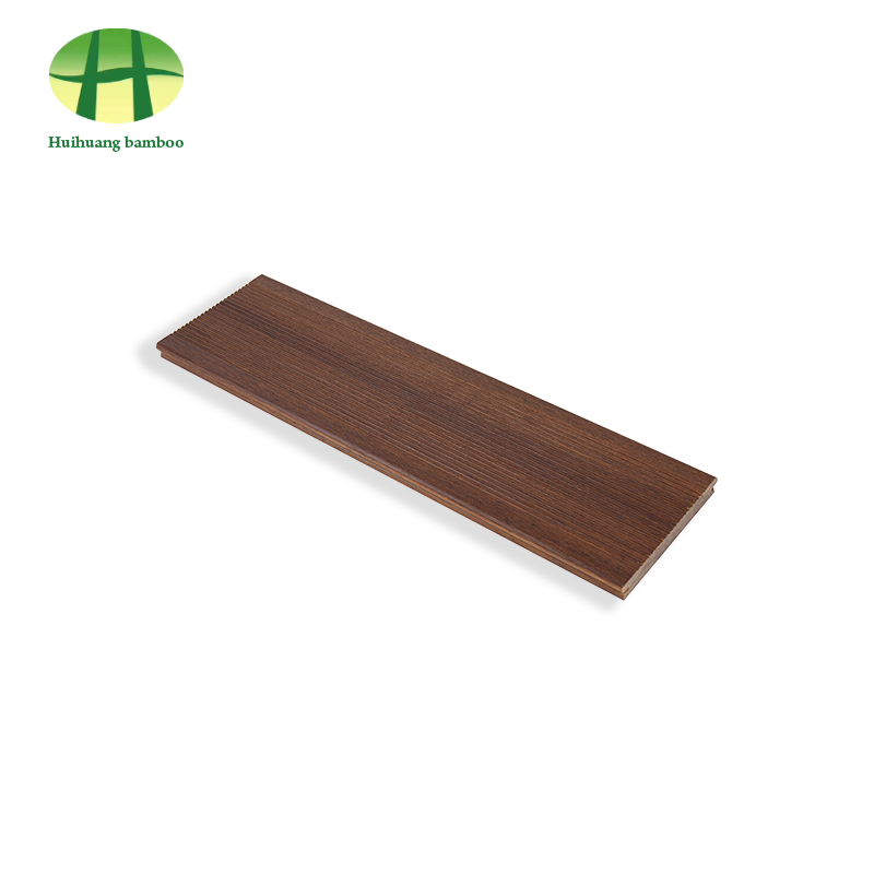 Koffiekleurige bamboevloer